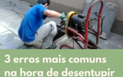 3 erros mais comuns na hora de desentupir canos