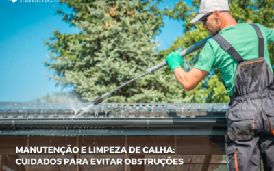 Manutenção e limpeza de calha: cuidados para evitar obstruções